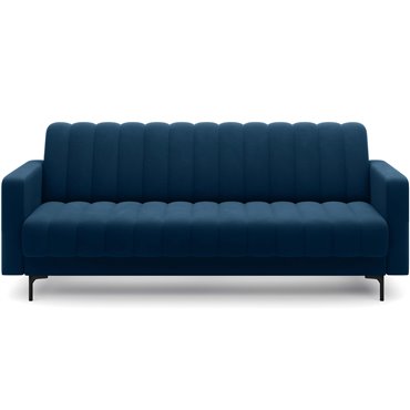 Guļamdīvāns Eroneyy, izvelkams, Lukso 40, samts, zils, H86x212x89cm