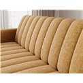 Sofa bed Eroneyy, sleeping function, Manhattan 45, velvet, yellow, H86x212x89cm
