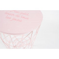 Table with storage space Kumi, pink, H30xD29.5cm
