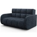 Sofa bed Eldeverio 3-seater, sleeping function, Aura 40, velvet, blue, H83x154x103cm