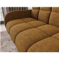 Sofa bed Eldeverio 3-seater, sleeping function, Aura 45, velvet, yellow, H83x154x103cm