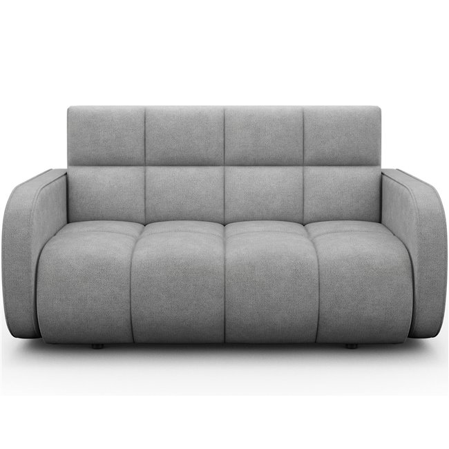 Sofa bed Eldeverio 3-seater, sleeping function, Poco 03, light grey, H83x154x103cm