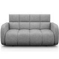 Sofa bed Eldeverio 3-seater, sleeping function, Poco 03, light grey, H83x154x103cm