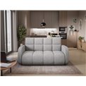 Sofa bed Eldeverio 3-seater, sleeping function, Poco 03, light grey, H83x154x103cm