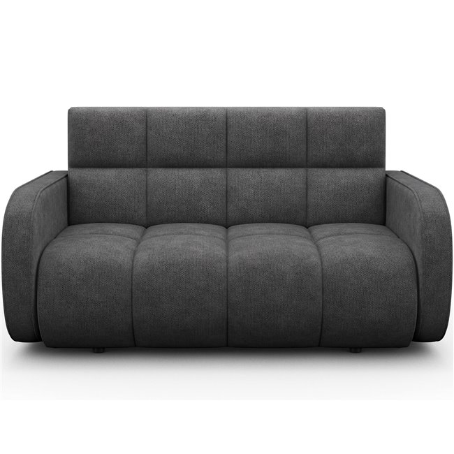 Sofa bed Eldeverio 3-seater, sleeping function, Poco 04, dark grey, H83x154x103cm