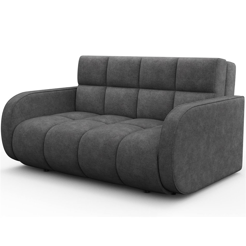 Sofa bed Eldeverio 3-seater, sleeping function, Poco 04, dark grey, H83x154x103cm