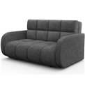 Sofa bed Eldeverio 3-seater, sleeping function, Poco 04, dark grey, H83x154x103cm