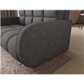 Sofa bed Eldeverio 3-seater, sleeping function, Poco 04, dark grey, H83x154x103cm