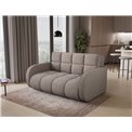 Sofa bed Eldeverio 3-seater, sleeping function, Poco 07, beige, H83x154x103cm