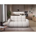 Sofa bed Eldeverio 3-seater, sleeping function, Royal 01, boucle, white, H83x154x103cm
