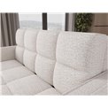 Sofa bed Eldeverio 3-seater, sleeping function, Royal 01, boucle, white, H83x154x103cm