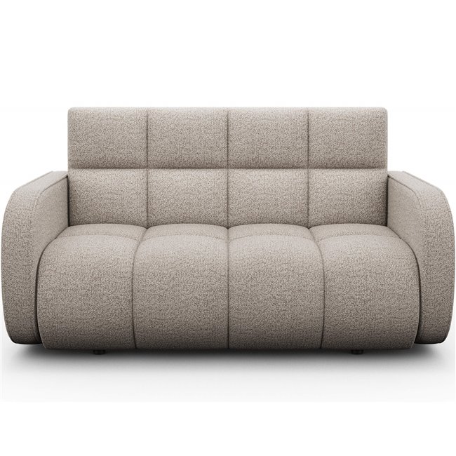 Sofa bed Eldeverio 3-seater, sleeping function, Royal 18, boucle, beige, H83x154x103cm