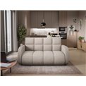 Sofa bed Eldeverio 3-seater, sleeping function, Royal 18, boucle, beige, H83x154x103cm