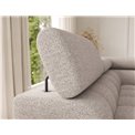 U-shaped sofa Elferaria L, sleeping function, Royal 18, boucle, beige, H93x358x202cm
