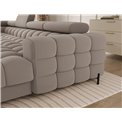 U-shaped sofa Elferaria L, sleeping function, Sola 18, beige, H93x358x202cm