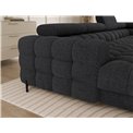 U-shaped sofa Elferaria R, sleeping function, Royal 05, boucle, dark grey, H93x358x202cm