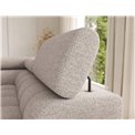 U-shaped sofa Elferaria R, sleeping function, Royal 18, boucle, beige, H93x358x202cm