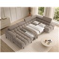 U-shaped sofa Elferaria R, sleeping function, Sola 18, beige, H93x358x202cm