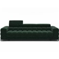 Sofa bed Efestello, sleeping function, Amore 35, boucle, dark green, H96x260x100cm