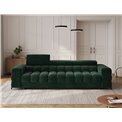 Sofa bed Efestello, sleeping function, Amore 35, boucle, dark green, H96x260x100cm
