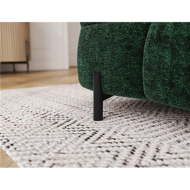 Sofa bed Efestello, sleeping function, Amore 35, boucle, dark green, H96x260x100cm