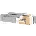 Sofa bed Efestello, sleeping function, Amore 35, boucle, dark green, H96x260x100cm