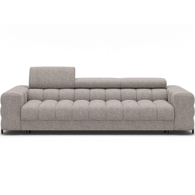Sofa bed Efestello, sleeping function, Baffix 03, grey, H96x260x100cm