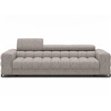 Sofa bed Efestello, sleeping function, Baffix 03, grey, H96x260x100cm