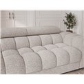 Sofa bed Efestello, sleeping function, Baffix 03, grey, H96x260x100cm