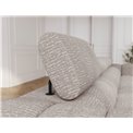 Sofa bed Efestello, sleeping function, Baffix 03, grey, H96x260x100cm