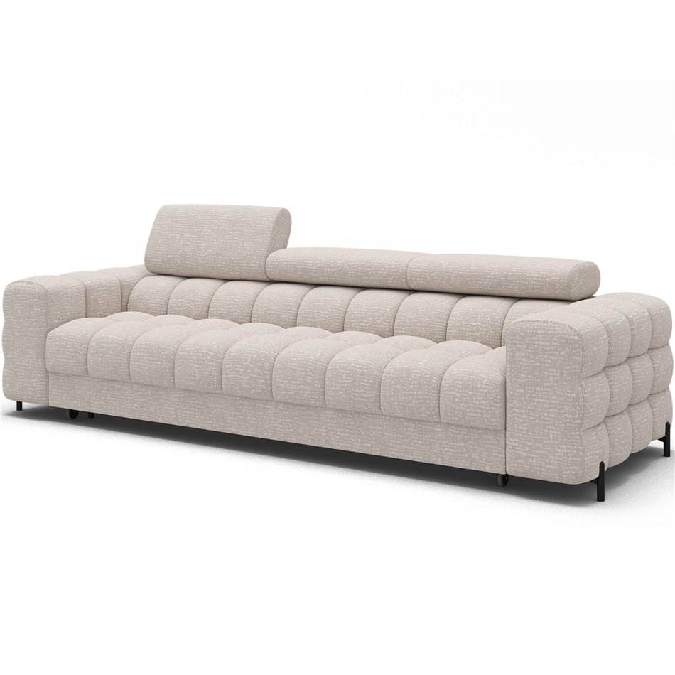 Sofa bed Efestello, sleeping function, Baffix 20, brown, H96x260x100cm