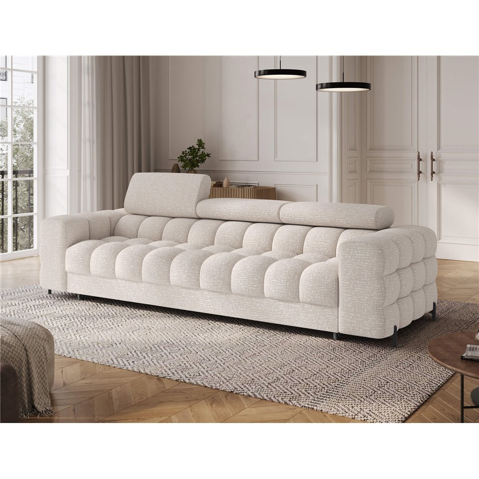 Sofa bed Efestello, sleeping function, Baffix 20, brown, H96x260x100cm