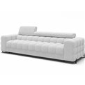 Sofa bed Efestello, sleeping function, Royal 01, boucle, white, H96x260x100cm