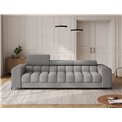 Sofa bed Efestello, sleeping function, Royal 04, boucle, grey, H96x260x100cm