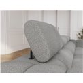 Sofa bed Efestello, sleeping function, Royal 04, boucle, grey, H96x260x100cm