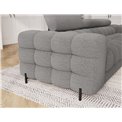 Sofa bed Efestello, sleeping function, Royal 04, boucle, grey, H96x260x100cm