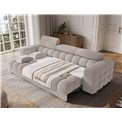 Sofa bed Efestello, sleeping function, Royal 18, boucle, beige, H96x260x100cm