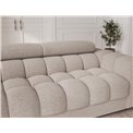 Sofa bed Efestello, sleeping function, Royal 18, boucle, beige, H96x260x100cm