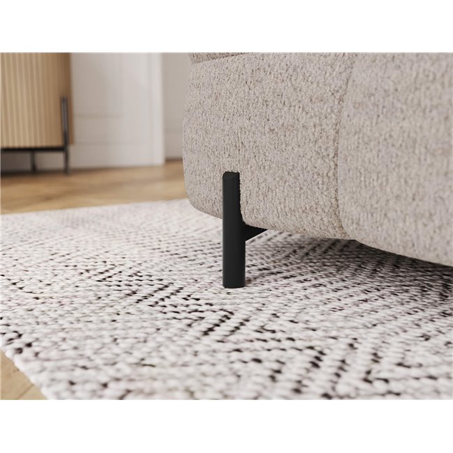 Sofa bed Efestello, sleeping function, Royal 18, boucle, beige, H96x260x100cm