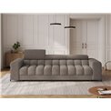 Sofa bed Efestello, sleeping function, Royal 20, boucle, brown, H96x260x100cm