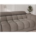 Sofa bed Efestello, sleeping function, Royal 20, boucle, brown, H96x260x100cm
