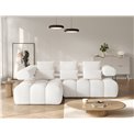 Corner sofa Elevvi L, sleeping function, Jaffray 01, white, H102x260x184cm