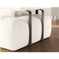 Corner sofa Elevvi L, sleeping function, Jaffray 01, white, H102x260x184cm