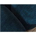 Угловой диван Elevvi L, раздвижной, Manhattan 40, бархат, синий, H102x260x184cm