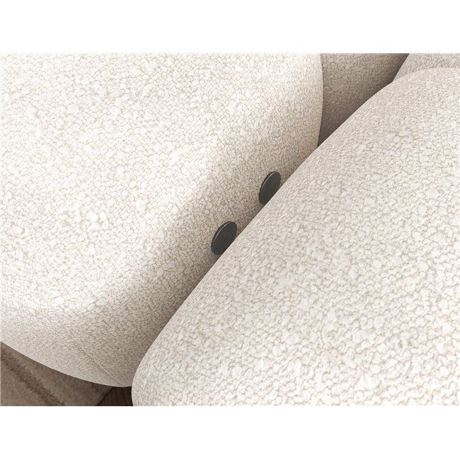 Corner sofa Elevvi R, sleeping function, Jaffray 01, white, H102x260x184cm