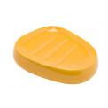 Soap dish, yellow colour, 12x9.5x2.3cm