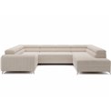 U-shaped sofa Eluis R, sleeping function, Jarell 18, corduroy, beige, H92x347x202cm