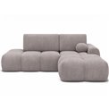 Угловой диван Elittario R, раздвижной, Modullo 03, серый, H95x227x170cm