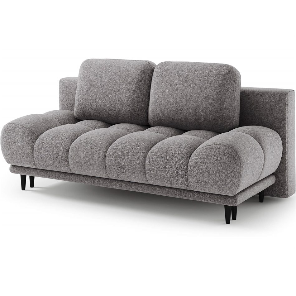 Sofa bed Elguavio, sleeping function, Paolli 04, grey, H97x210x91cm