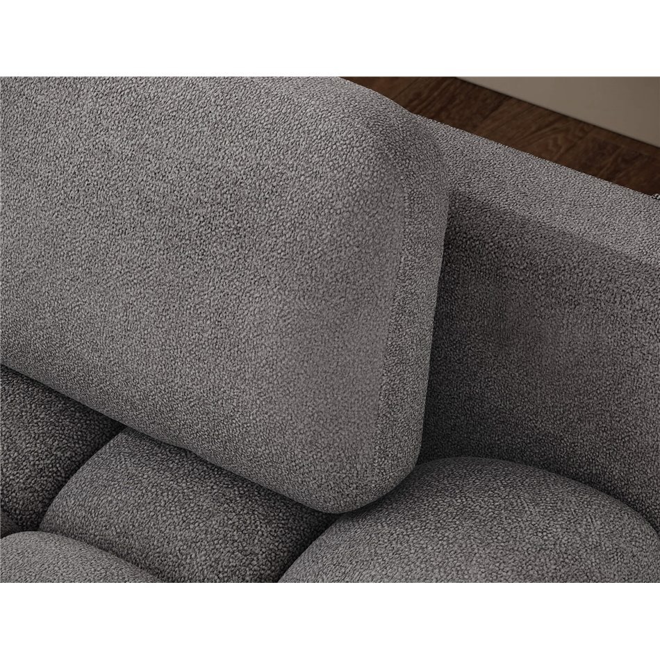 Sofa bed Elguavio, sleeping function, Paolli 04, grey, H97x210x91cm
